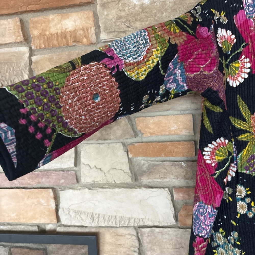 Floral quilted coat - Picture 3 of 6
